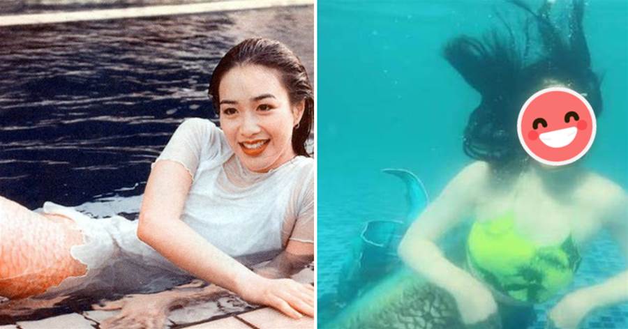 時隔28年鐘麗緹重扮「人魚公主」！水下表演太驚豔，完美身材讓人佩服