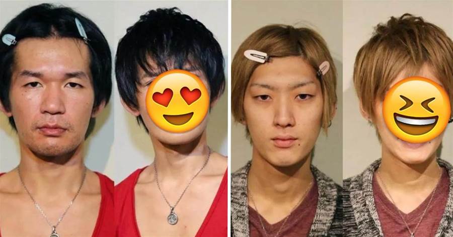 化妝不是女生專利！日本瘋傳小哥「妝前VS妝後」對比圖，網驚：油膩大叔秒變小鮮肉