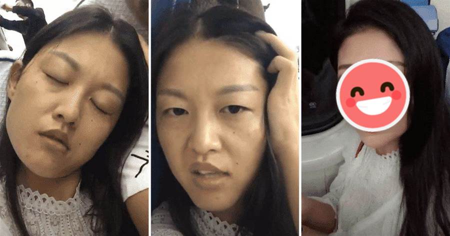 小姐姐素顏坐車被叫阿姨！一怒之下現場化妝，再次抬頭小夥不淡定了
